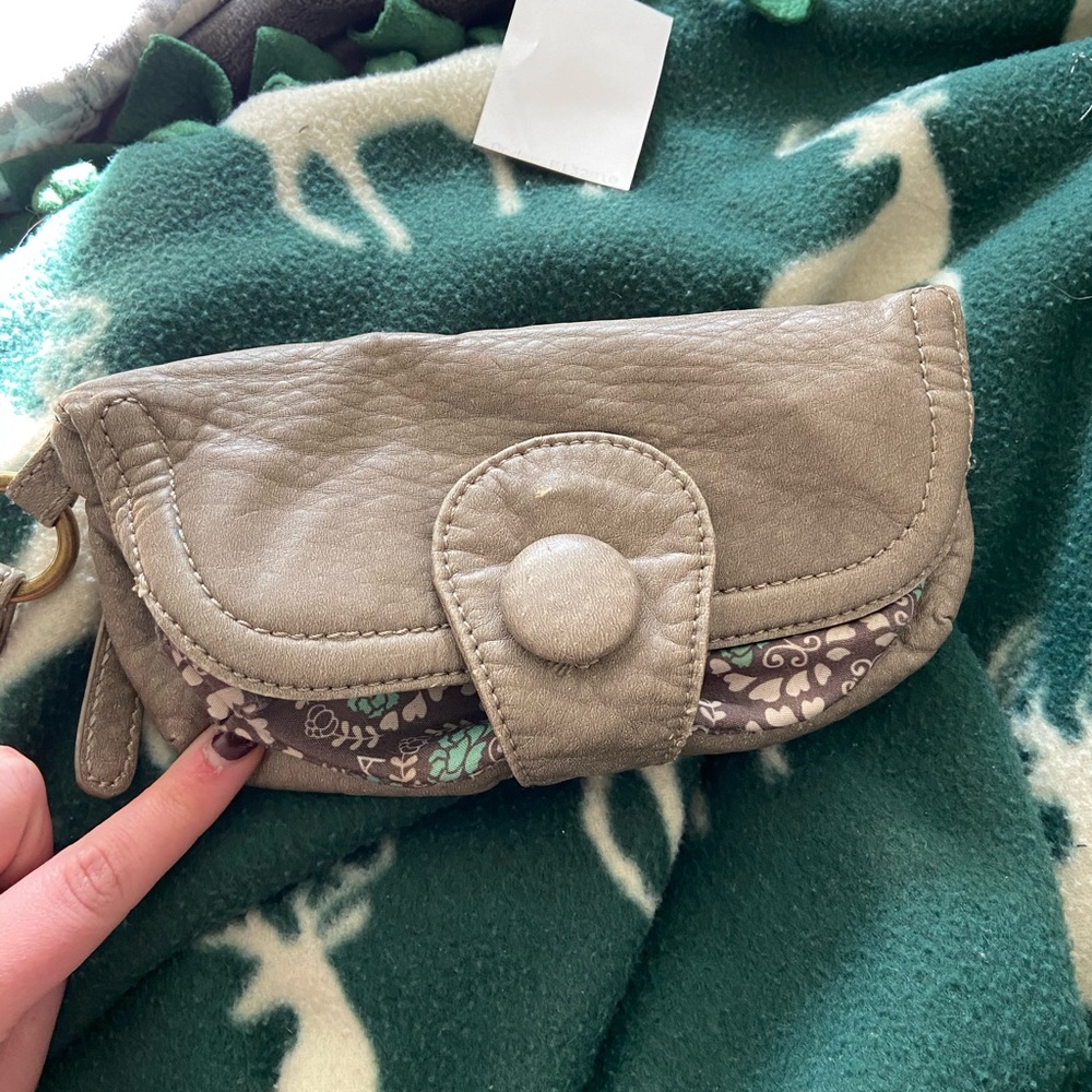 Genuine Leather Evening Clutch/Wristlet